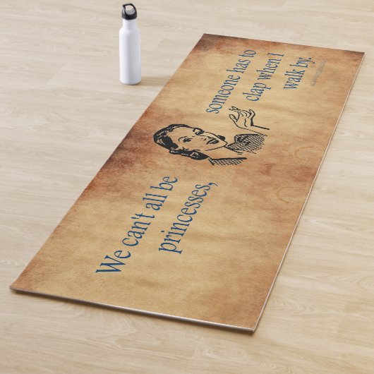 SlipperyJoe's prinsessen klappen vintage poster re Yogamat (In situ)