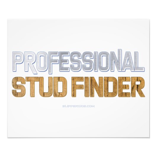 SlipperyJoe's Professional Stud Finder wood 3-D th Foto Afdruk (Voorkant)