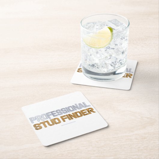 SlipperyJoe's Professional Stud Finder wood 3-D th Kartonnen Onderzetters (Insitu)