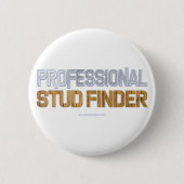 SlipperyJoe's Professional Stud Finder wood 3-D th Ronde Button 5,7 Cm (Voorkant)