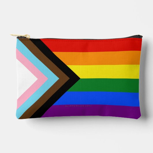 SlipperyJoe's Progress Pride Vlag homoseksuele ges Etui (Voorkant)