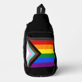 SlipperyJoe's Progress Pride Vlag homoseksuele ges Sling Bag (Voorkant)