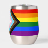 SlipperyJoe's Progress Pride-vlag zes klassieke ho (Voorkant)