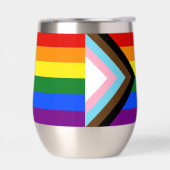 SlipperyJoe's Progress Pride-vlag zes klassieke ho (Links)