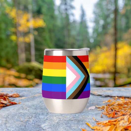 SlipperyJoe's Progress Pride-vlag zes klassieke ho (Buiten)