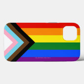 SlipperyJoe's Progress Pride-vlag zes klassieke ho Case-Mate iPhone Case (Achterkant (horizontaal))