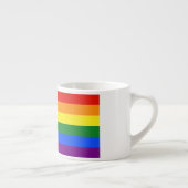 SlipperyJoe's Progress Pride-vlag zes klassieke ho Espresso Kop (Rechts)