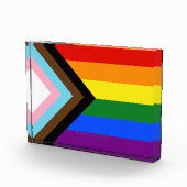 SlipperyJoe's Progress Pride-vlag zes klassieke ho Fotoblokken (Rechts)