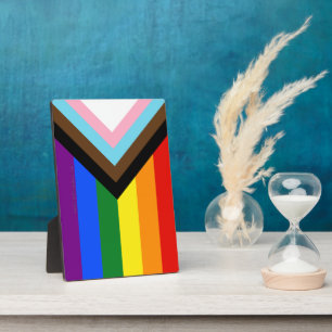 SlipperyJoe's Progress Pride-vlag zes klassieke ho Fotoplaat