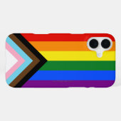 SlipperyJoe's Progress Pride-vlag zes klassieke ho iPhone Hoesje (Achterkant horizontaal)
