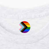 SlipperyJoe's Progress Pride-vlag zes klassieke ho Labels (Aangebracht)