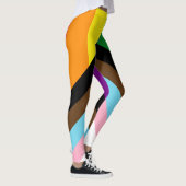 SlipperyJoe's Progress Pride-vlag zes klassieke ho Leggings (Rechts)