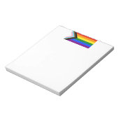 SlipperyJoe's Progress Pride-vlag zes klassieke ho Notitieblok (Linkerzijde)