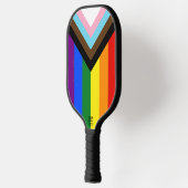 SlipperyJoe's Progress Pride-vlag zes klassieke ho Pickleball Paddle (Links)