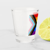 SlipperyJoe's Progress Pride-vlag zes klassieke ho Shot Glas (Links)