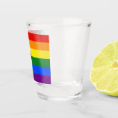 SlipperyJoe's Progress Pride-vlag zes klassieke ho Shot Glas (Rechts)
