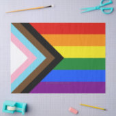 SlipperyJoe's Progress Pride-vlag zes klassieke ho Tissuepapier (Craft)