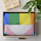 SlipperyJoe's Progress Pride-vlag zes klassieke ho Tissuepapier (Geschenk)