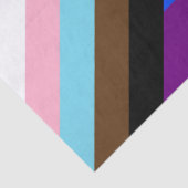 SlipperyJoe's Progress Pride-vlag zes klassieke ho Tissuepapier (Detail)