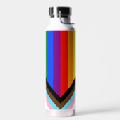SlipperyJoe's Progress Pride-vlag zes klassieke ho Waterfles (Links)