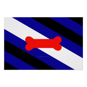 SlipperyJoe's Puppy Play Pride Flag fetishes LGBTQ Perfect Poster