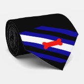 SlipperyJoe's Puppy Play Pride Flag fetishes LGBTQ Stropdas (Opgerold)