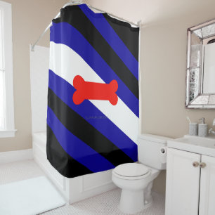 SlipperyJoe's puppy play pride vlag express kink i Douchegordijn