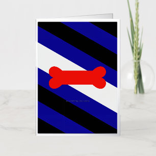 SlipperyJoe's puppy play pride vlag express kink i Folie Feestdagenkaart