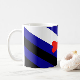 SlipperyJoe's puppy play pride vlag express kink i Koffiemok