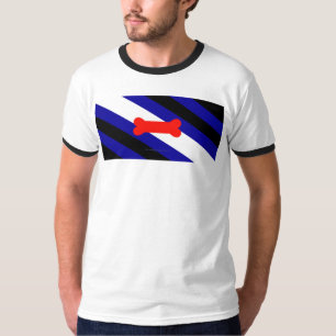SlipperyJoe's puppy play pride vlag express kink i T-shirt