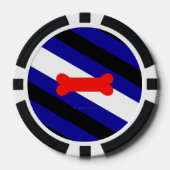 SlipperyJoe's puppy play trotsky trots trots vlag Poker Chips (Voorkant)