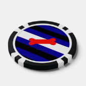 SlipperyJoe's puppy play trotsky trots trots vlag Poker Chips (Enkel)