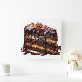 SlipperyJoe's pure chocoladetaart is rijk aan deca Vierkante Klok (Huis)