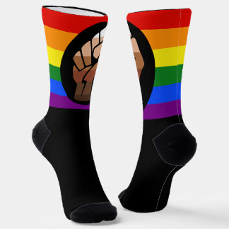 SlipperyJoe's Queer Mensen van Kleur Vlag gay gesc Sokken