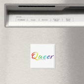 SlipperyJoe's queer trotskleur woord trots symbool Magneet (Insitu (Vaatwasser))