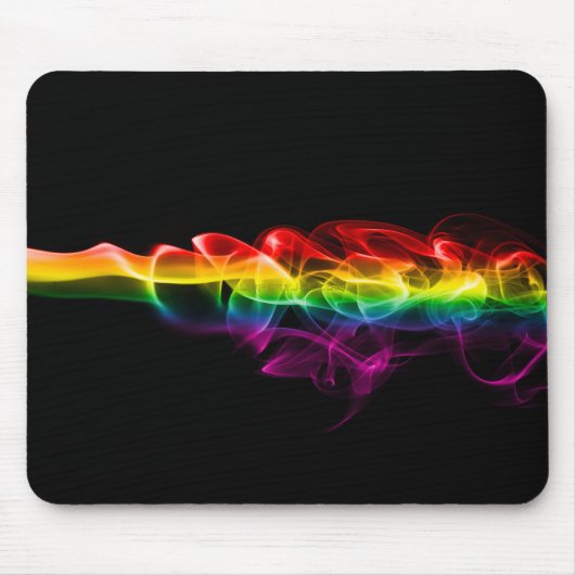 SlipperyJoe's Rainbow rookdamp rimpel regenboog c Muismat (Voorkant)