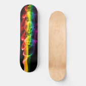 SlipperyJoe's Rainbow rookdamp rimpel regenboog c Persoonlijk Skateboard (Voorkant)