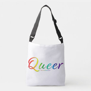 SlipperyJoe's rare, enkele expressieve woord glad Crossbody Tas
