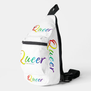 SlipperyJoe's rare enkele expressieve woord vloeie Sling Bag