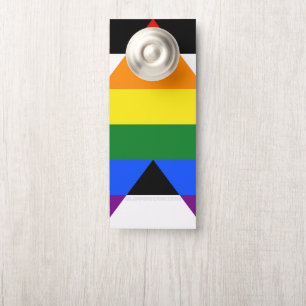 SlipperyJoe's rechte bondgenoot vlag effen regenbo Deurhanger