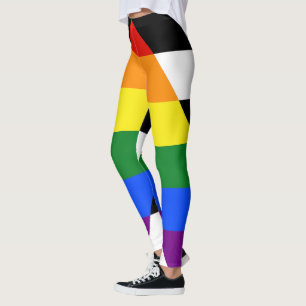 SlipperyJoe's rechte bondgenoot vlag effen regenbo Leggings