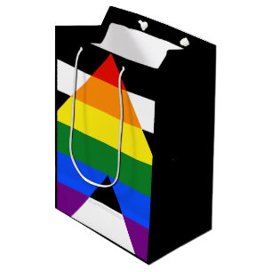SlipperyJoe's rechte bondgenoot vlag effen regenbo Medium Cadeauzakje