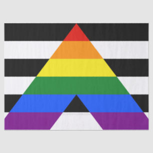 SlipperyJoe's rechte bondgenoot vlag effen regenbo Tissuepapier