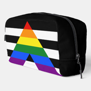 SlipperyJoe's rechte bondgenoot vlag effen regenbo Toilettasje