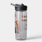 SlipperyJoe's Red een paard dat een cowboyspion he Waterfles (Rechts)