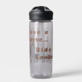 SlipperyJoe's Red een paard dat een cowboyspion he Waterfles (Voorkant)