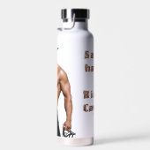 SlipperyJoe's Red een paard dat een cowboyspion he Waterfles (Rechts)