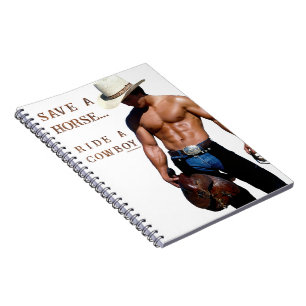 SlipperyJoe's red hoed paard rijden stro cowboyhoe Notitieboek