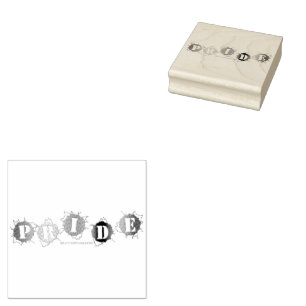 SlipperyJoe's regenboog gekleurde pride teken woor Rubberstempel