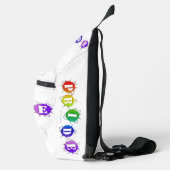 SlipperyJoe's regenboog gekleurde pride teken woor Sling Bag (Rechts)